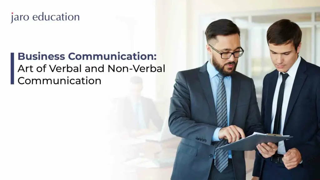 Verbal & NonVerbal Business Communication Jaro Education
