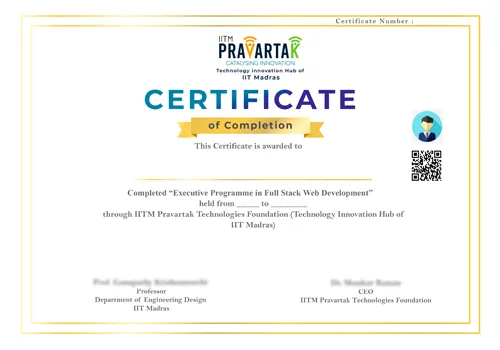 IITM P-FSD Certificate