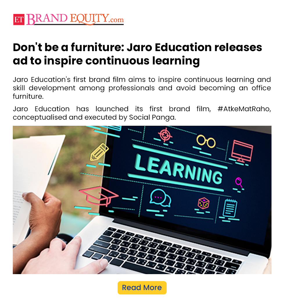 Dont be a furniture Jaro Education releases ad to inspire continuous